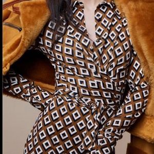 DVF Wrap-effect printed silk-jersey jumpsuit